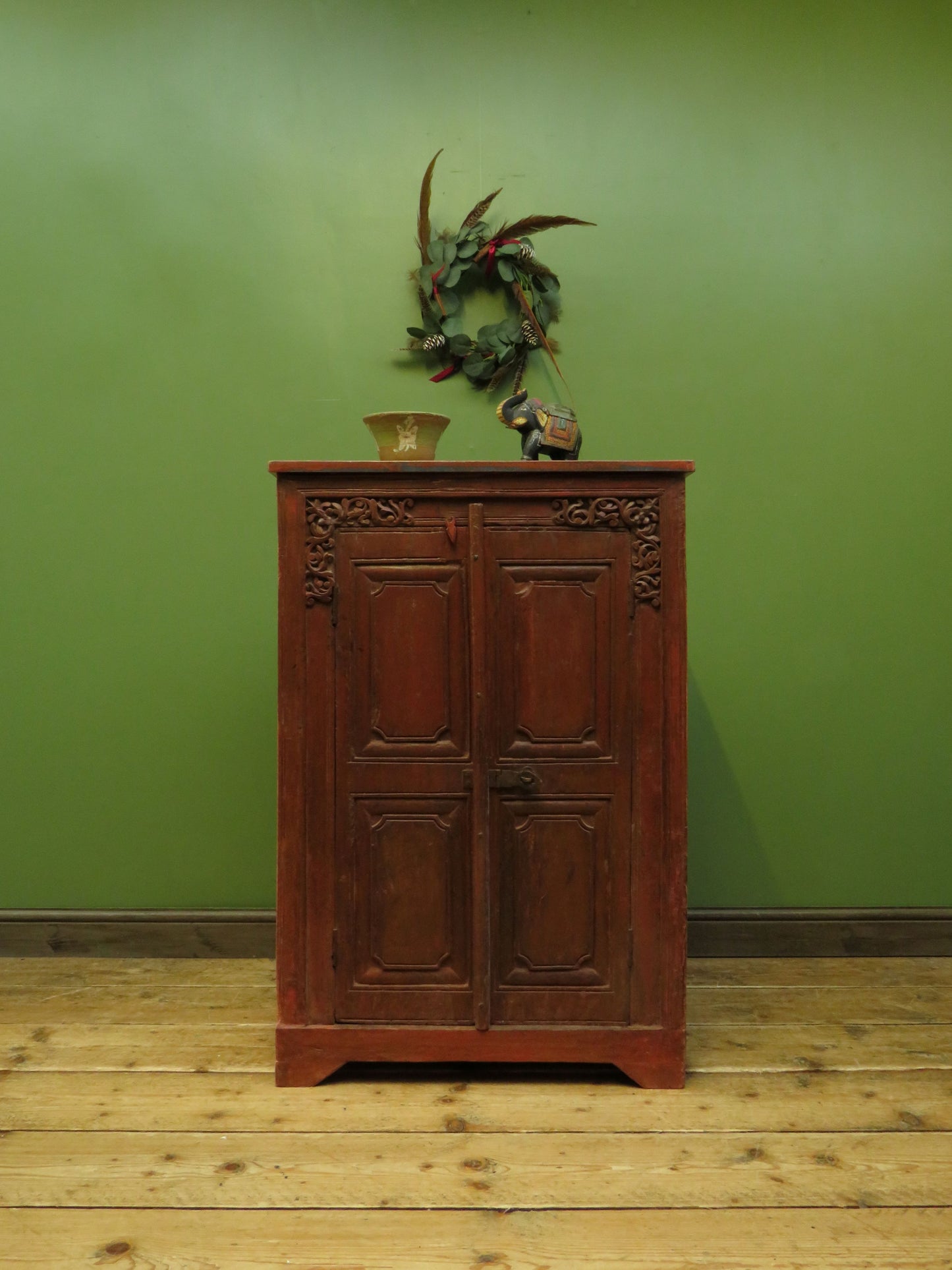 Antique Indian Larder Cupboard with carvings