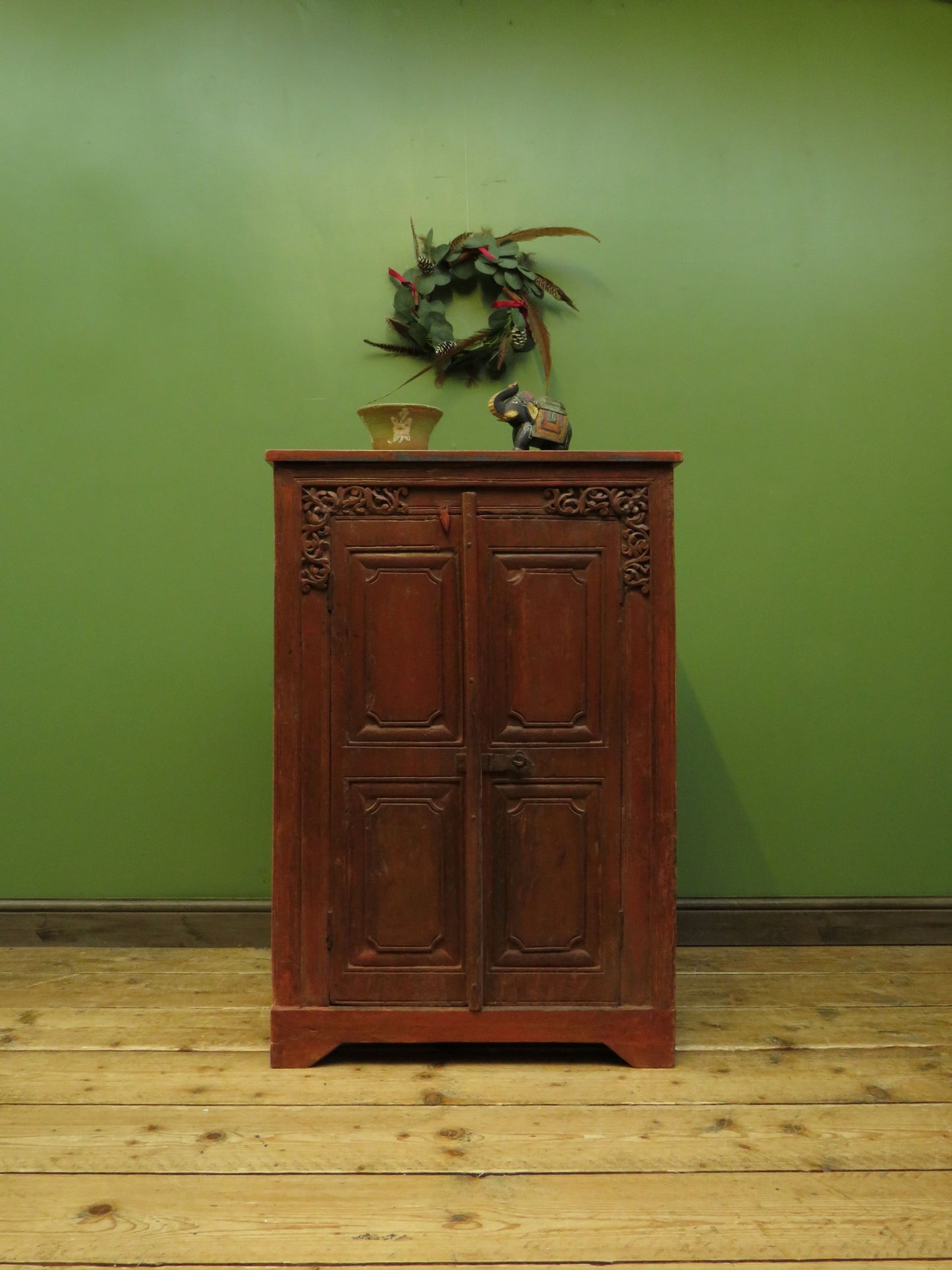 Antique Indian Larder Cupboard with carvings