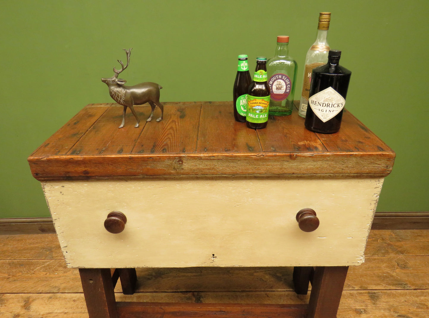Rustic Handmade Kitchen Side Table, Bar Table