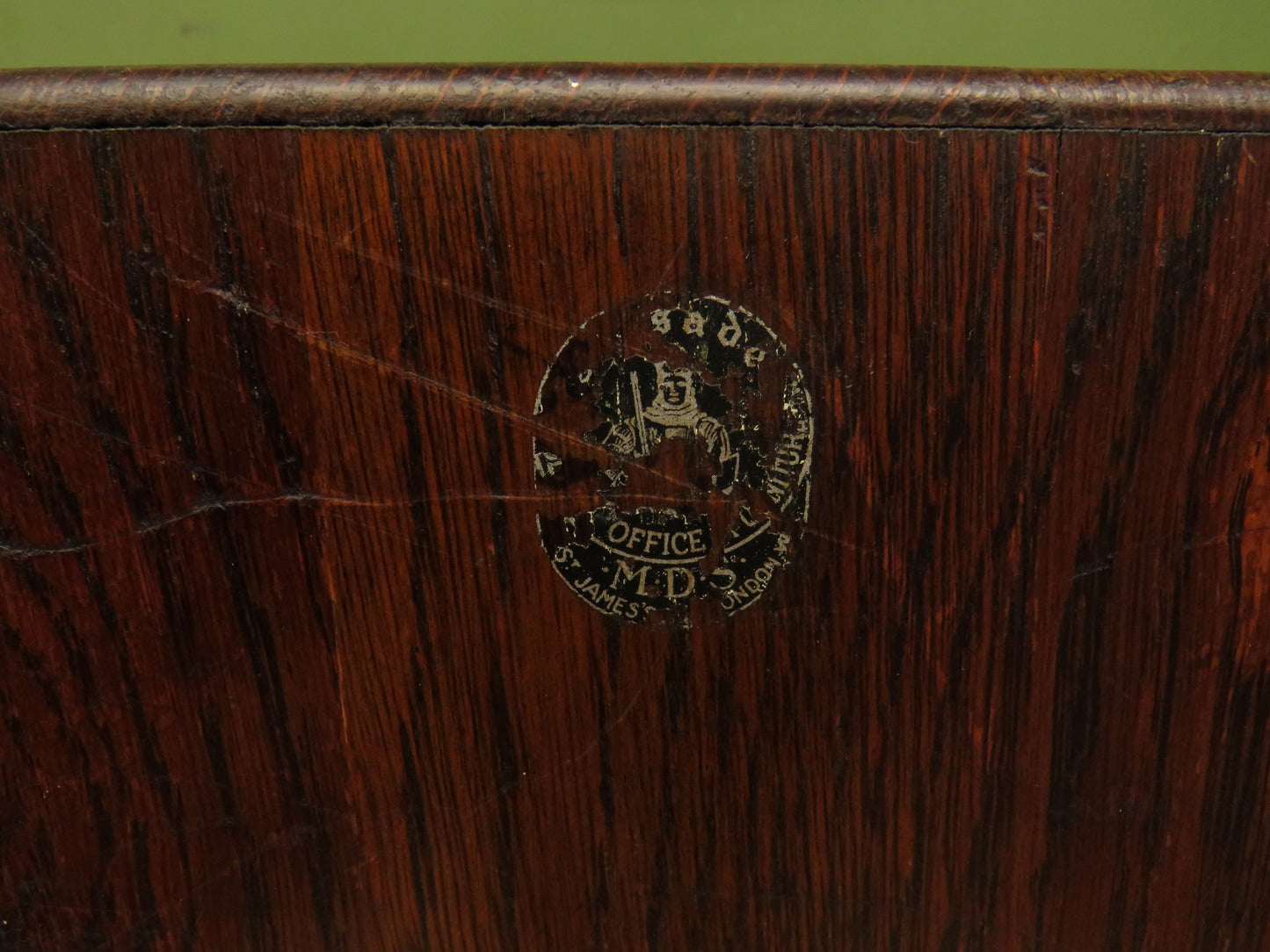 Vintage Oak Table Top Index Drawers by Crusader