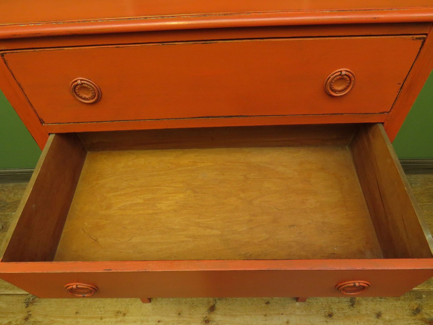 Mid Century Bohemian Painted Chest of Six Drawers
