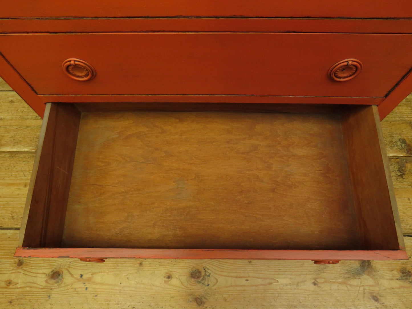 Mid Century Bohemian Painted Chest of Six Drawers