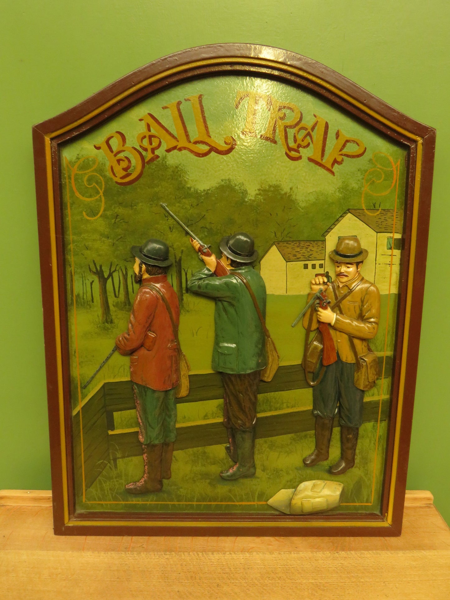 Large Country Corner Hand painted Hunting Sign 'Ball Trap'