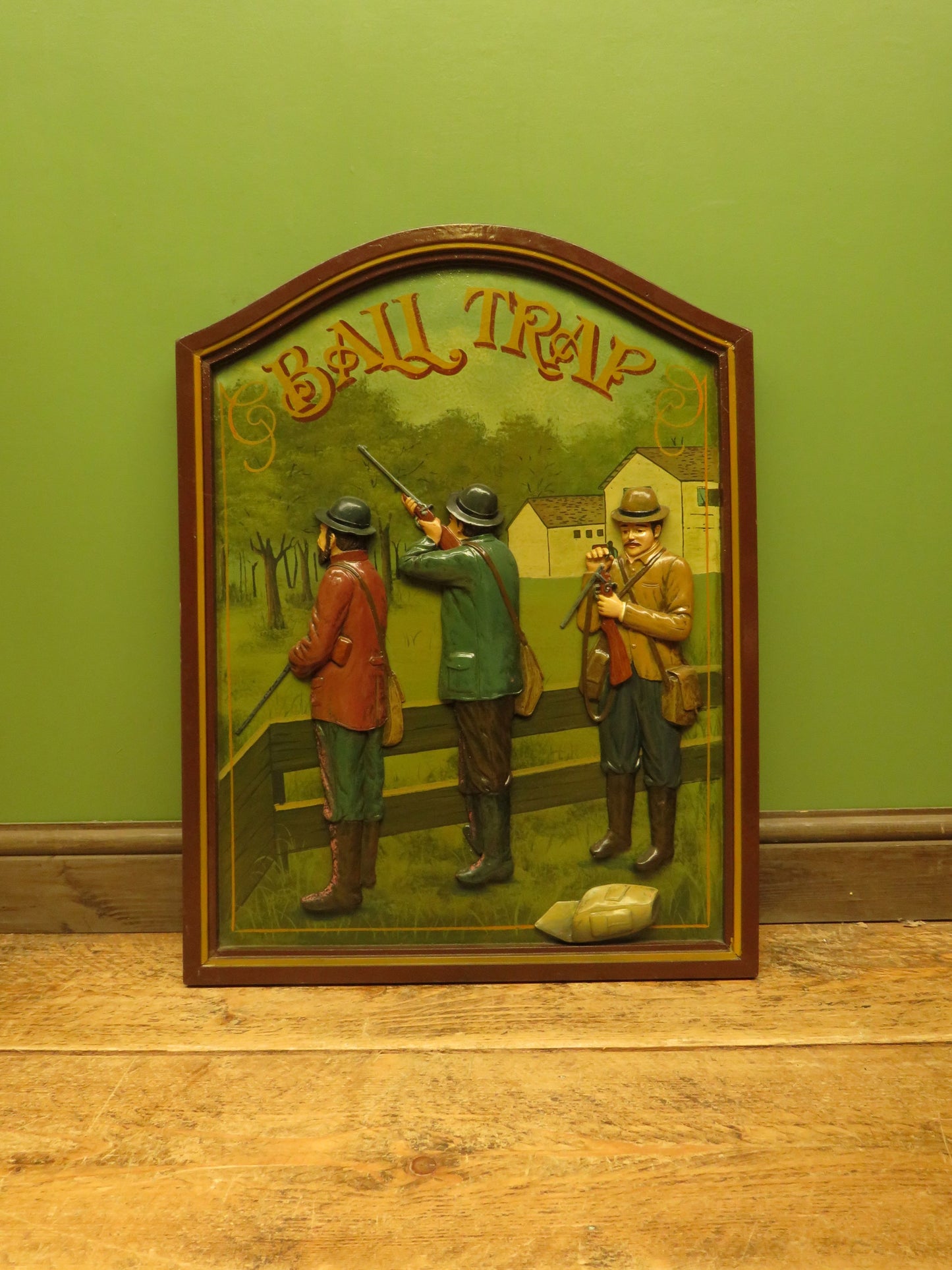 Large Country Corner Hand painted Hunting Sign 'Ball Trap'