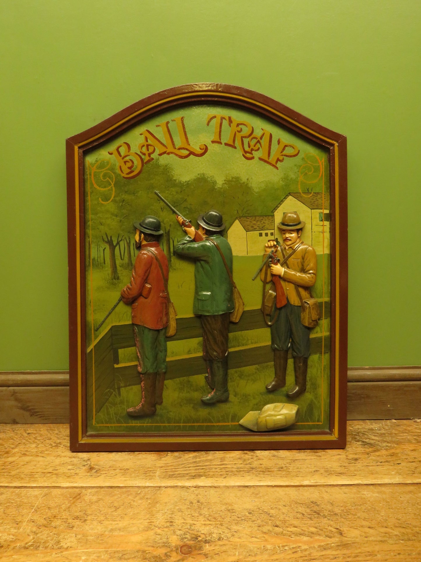 Large Country Corner Hand painted Hunting Sign 'Ball Trap'