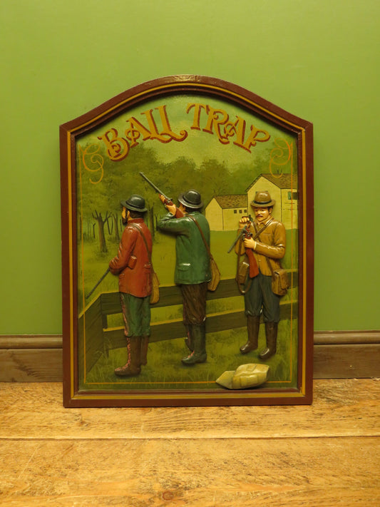Large Country Corner Hand painted Hunting Sign 'Ball Trap'