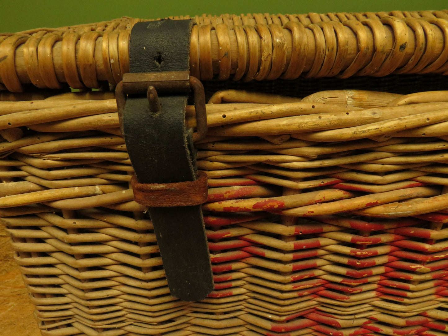 Large Vintage Wicker Hamper Basket