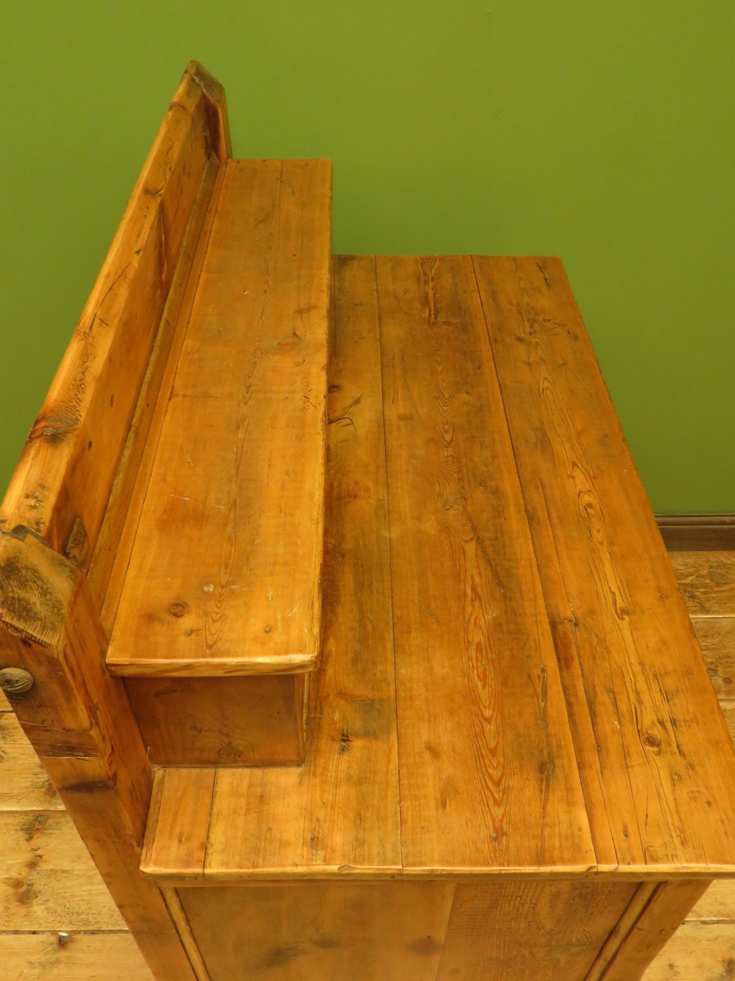 Large Handmade Upcycled Reclaimed Pine Bank of Drawers storage unit