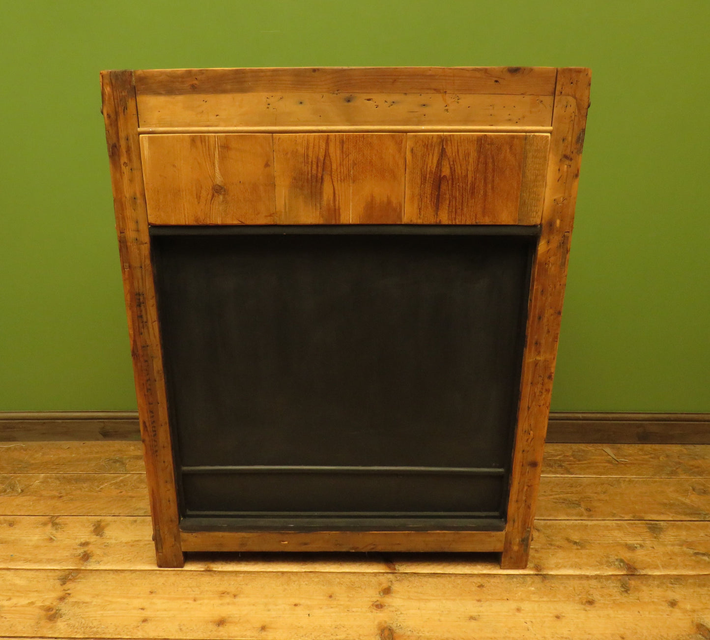 Large Handmade Upcycled Reclaimed Pine Bank of Drawers storage unit