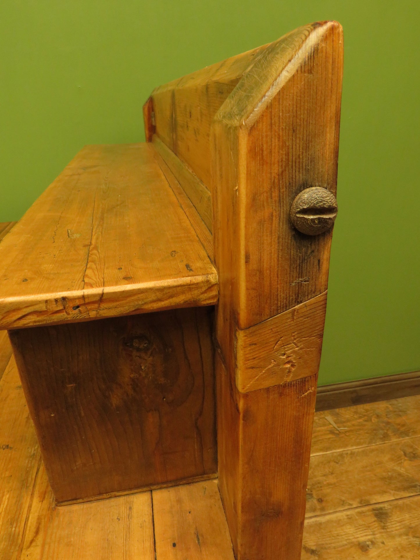 Large Handmade Upcycled Reclaimed Pine Bank of Drawers storage unit