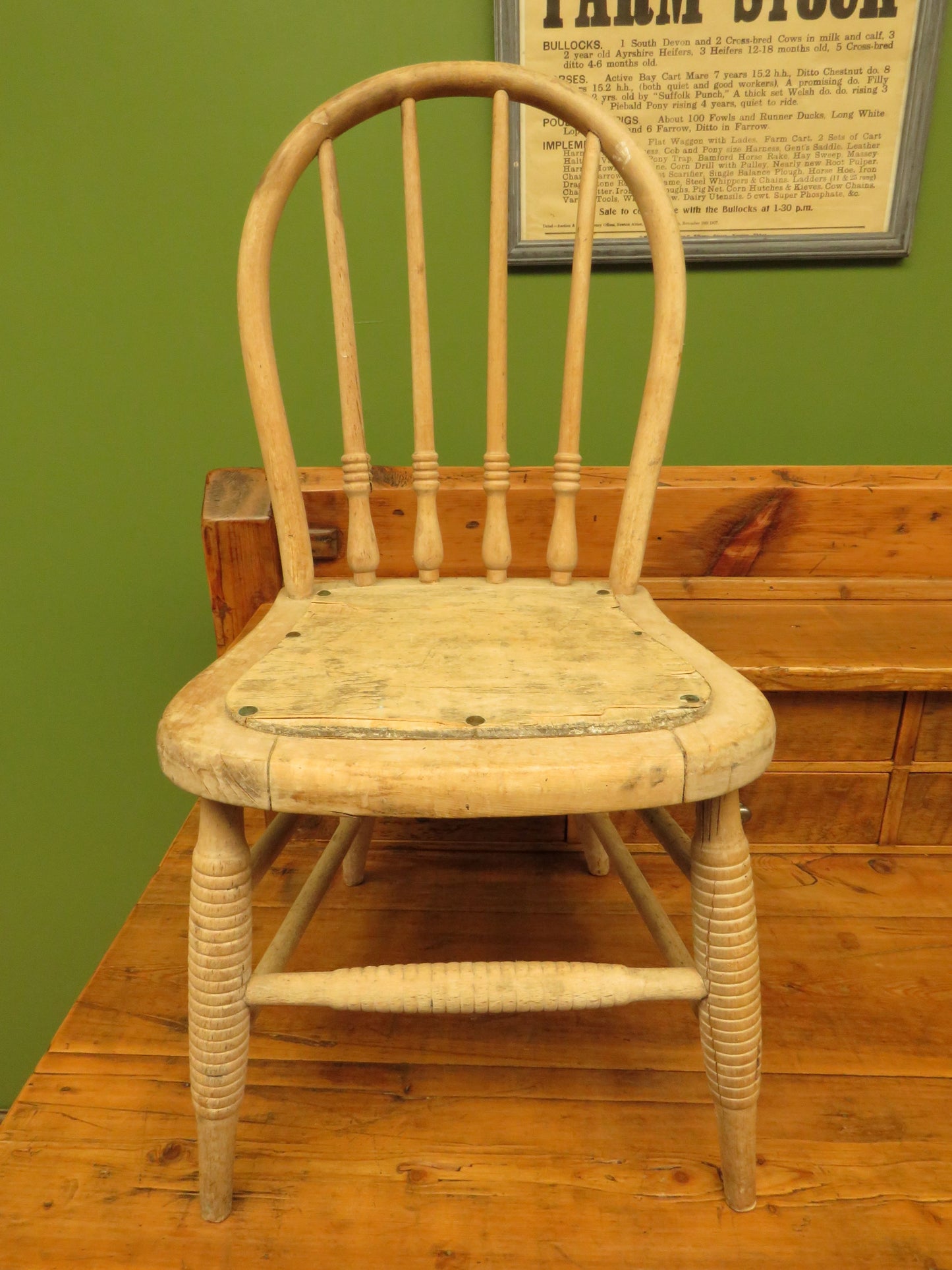 Antique Children's Hoop Back Chair