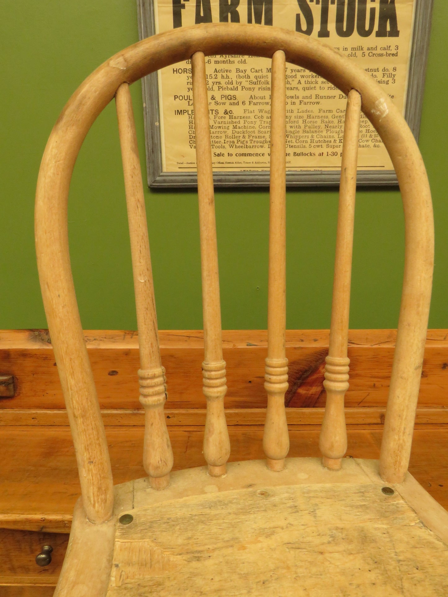 Antique Children's Hoop Back Chair