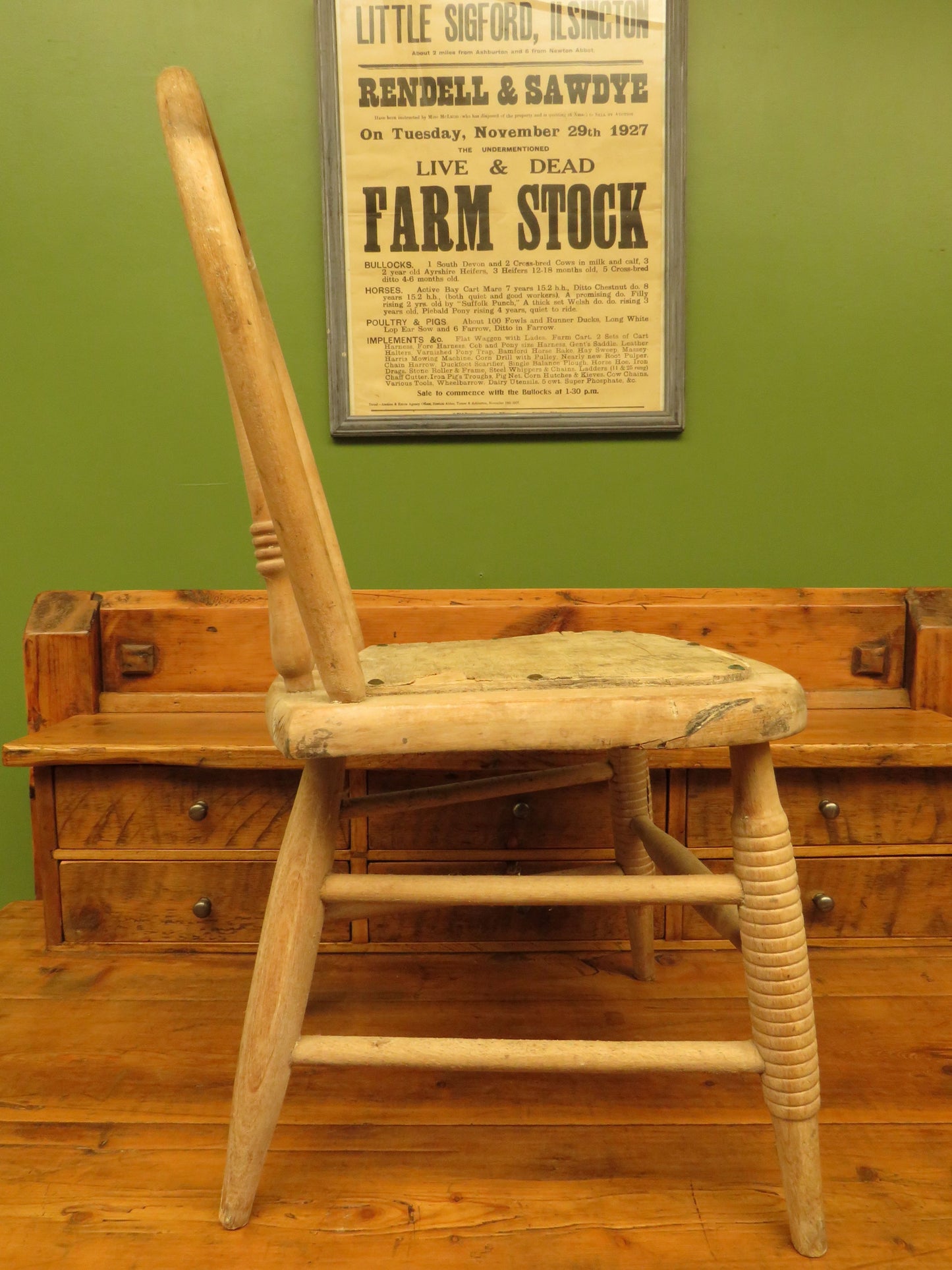 Antique Children's Hoop Back Chair