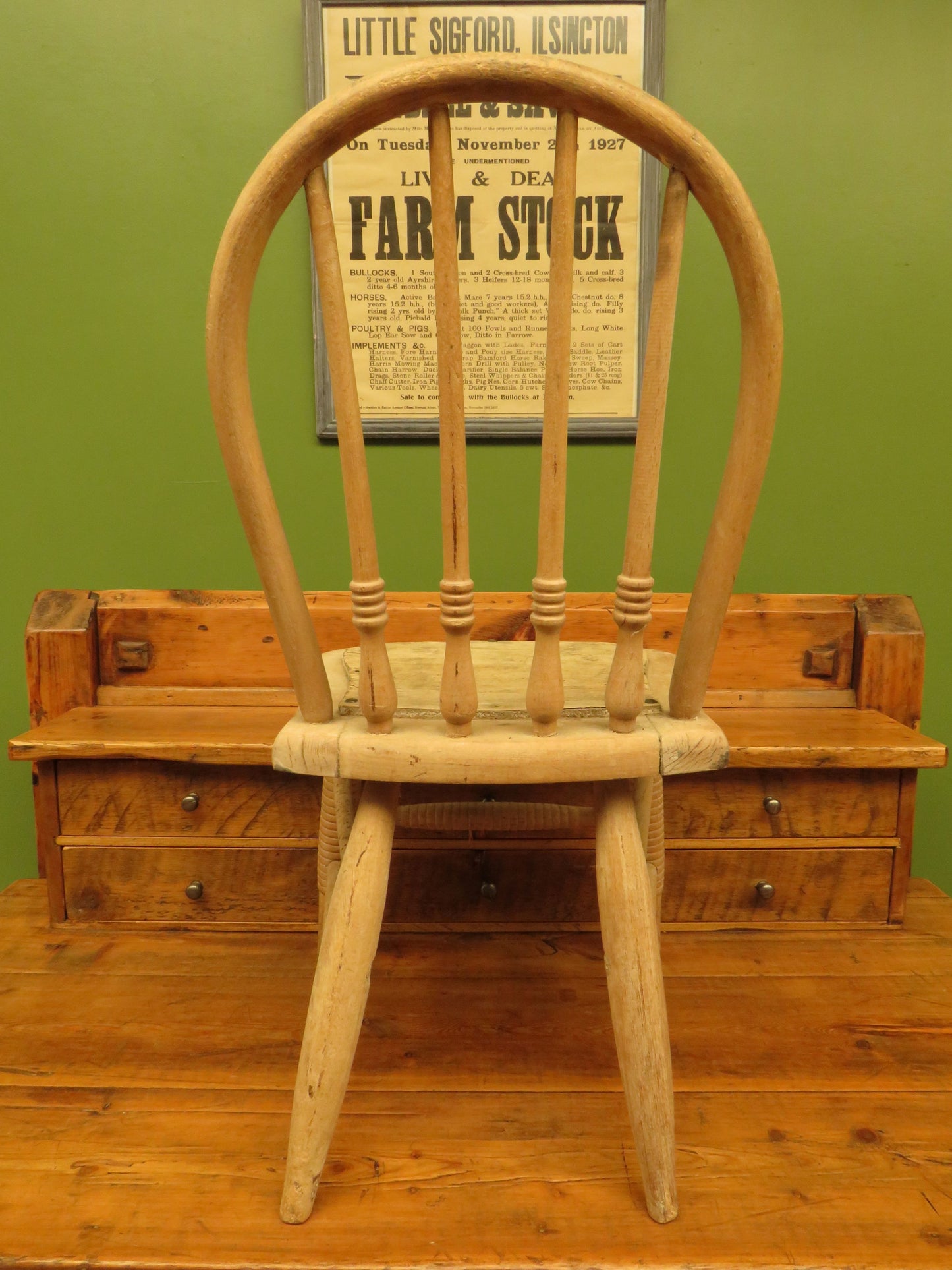Antique Children's Hoop Back Chair