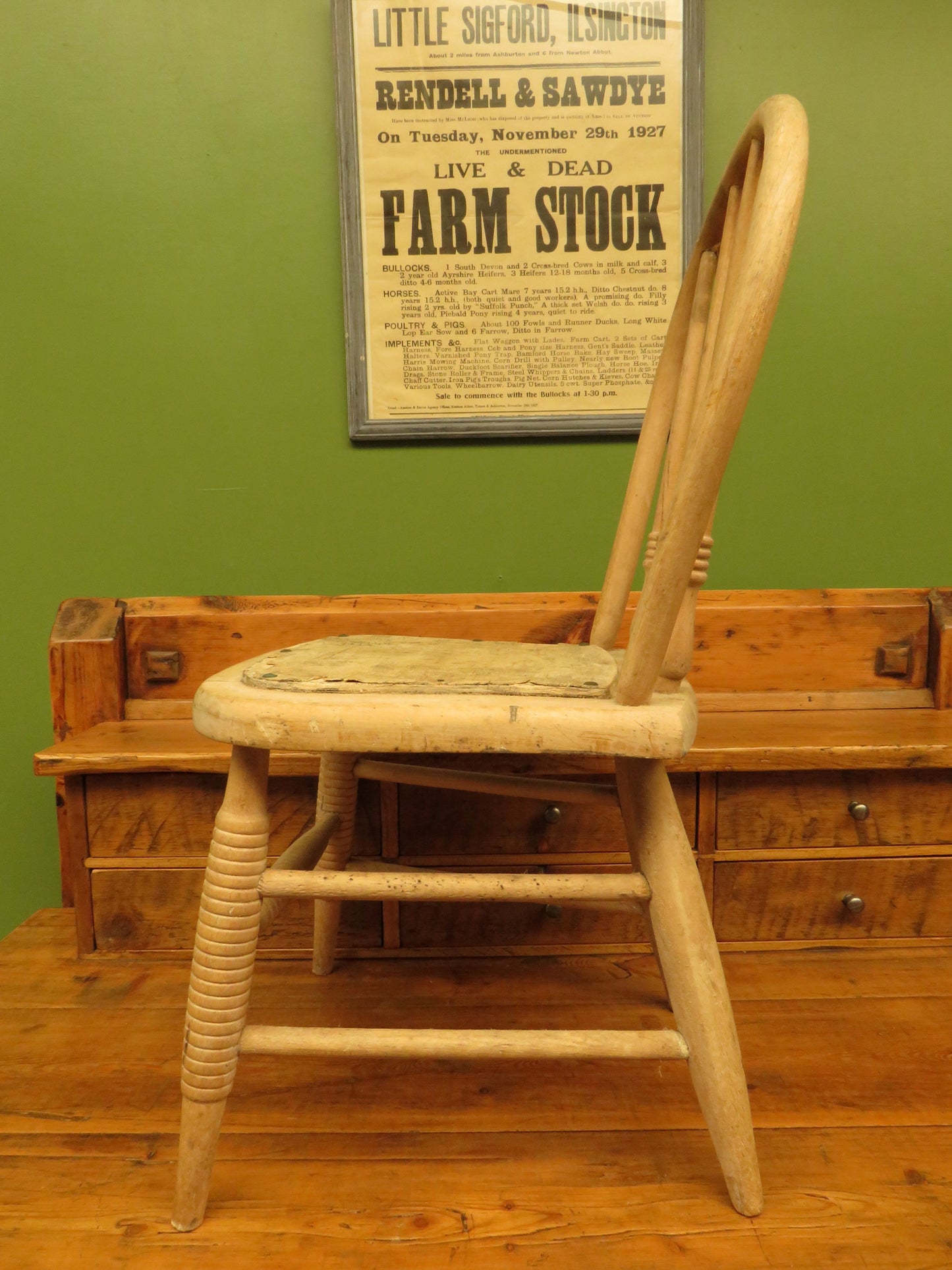 Antique Children's Hoop Back Chair