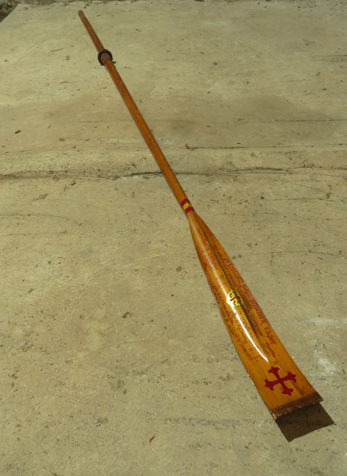 Vintage Oxford Trophy Oar St Edmund Hall Summer Eight 1964 in original condition