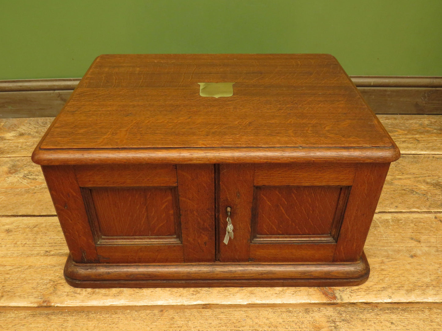 Oak Cutlery Chest Collectors or Stationery Cabinet