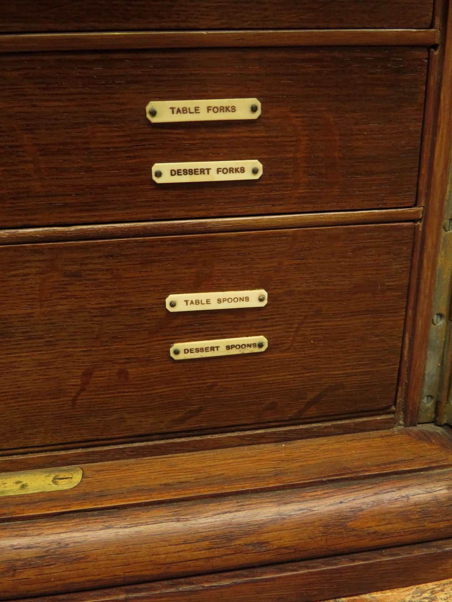 Oak Cutlery Chest Collectors or Stationery Cabinet