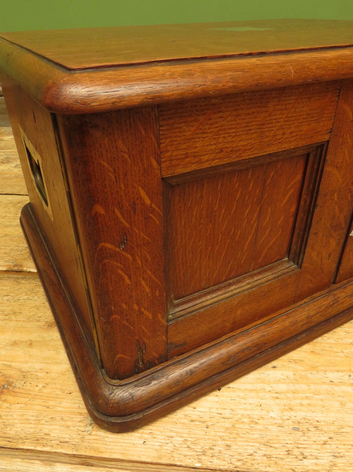 Oak Cutlery Chest Collectors or Stationery Cabinet