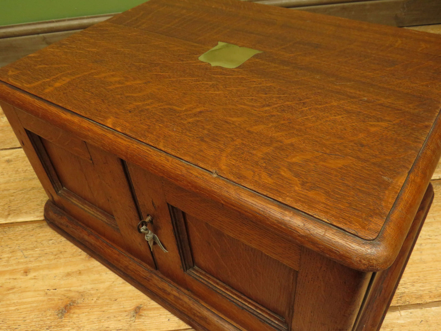 Oak Cutlery Chest Collectors or Stationery Cabinet