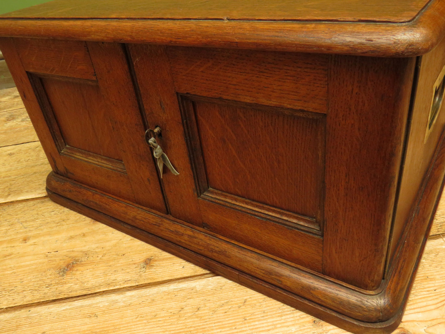 Oak Cutlery Chest Collectors or Stationery Cabinet