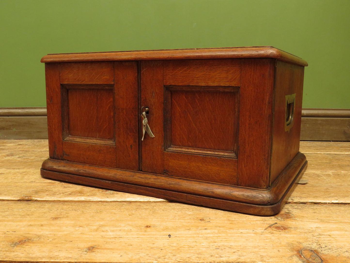 Oak Cutlery Chest Collectors or Stationery Cabinet