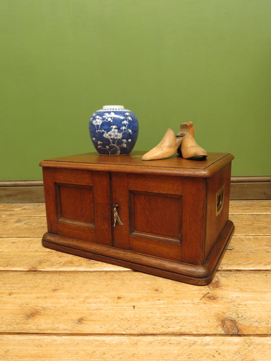 Oak Cutlery Chest Collectors or Stationery Cabinet