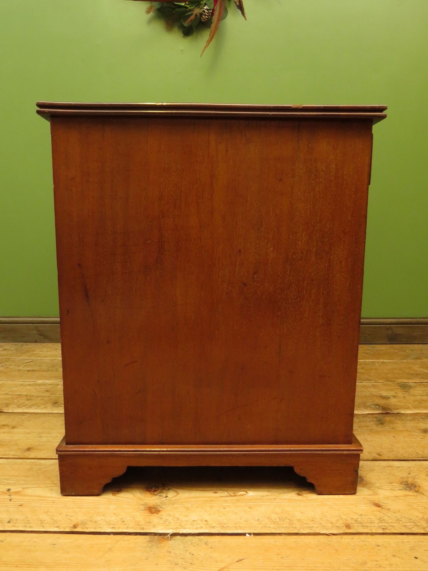 Antique Desk with Leather top and chair