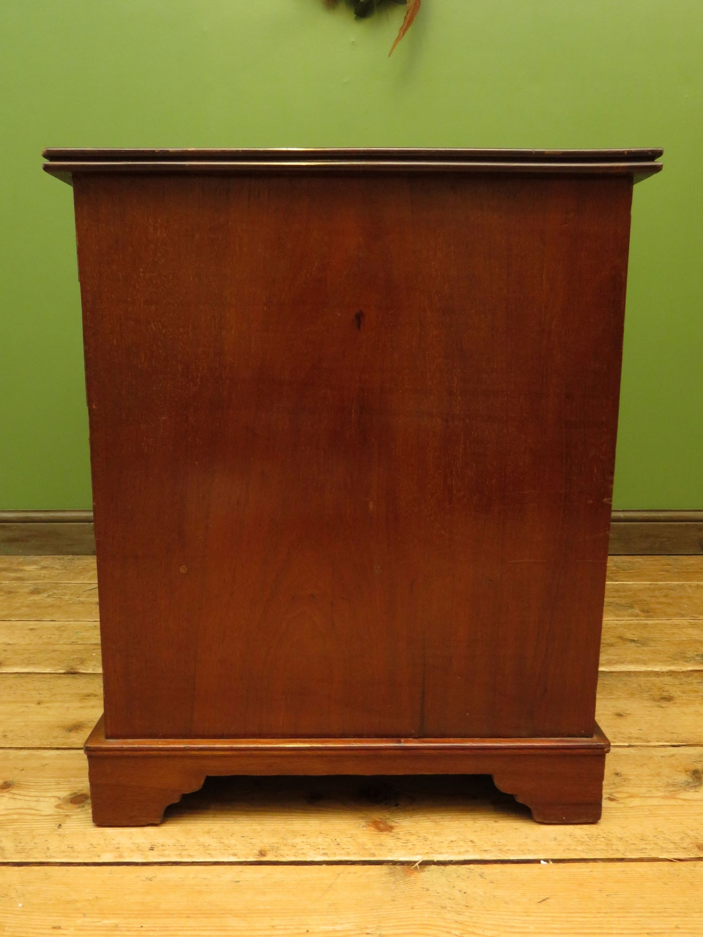 Antique Desk with Leather top and chair