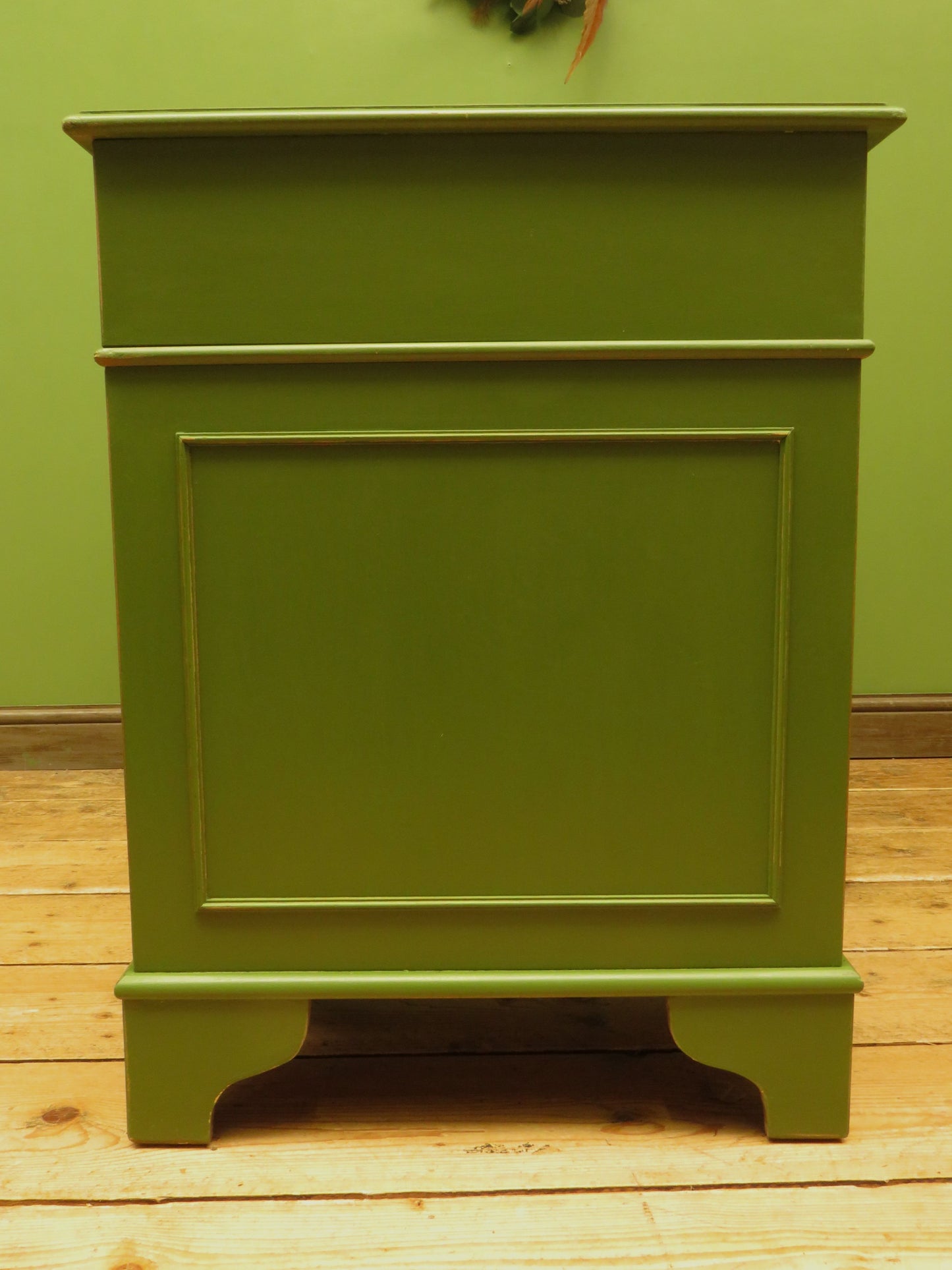 Green Pedestal Desk in three parts