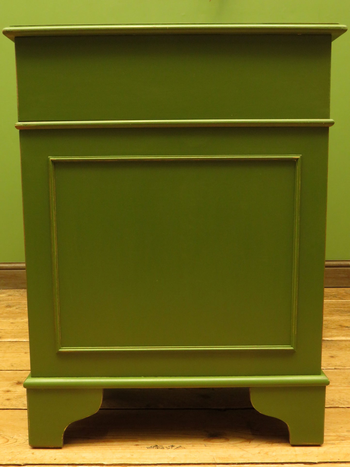 Green Pedestal Desk in three parts