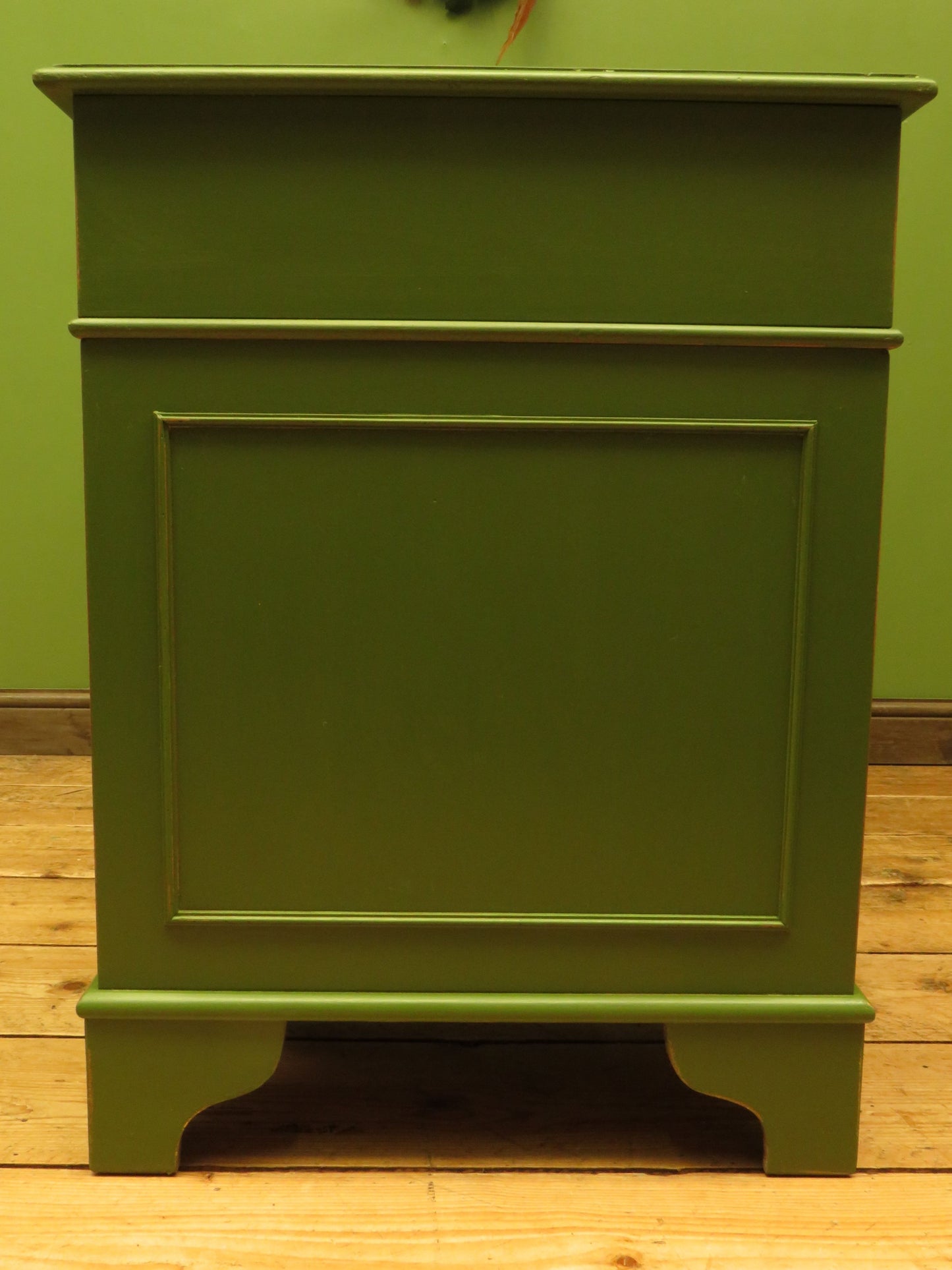 Green Pedestal Desk in three parts