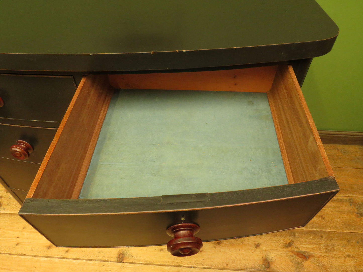 Antique Black Bow Chest of Drawers