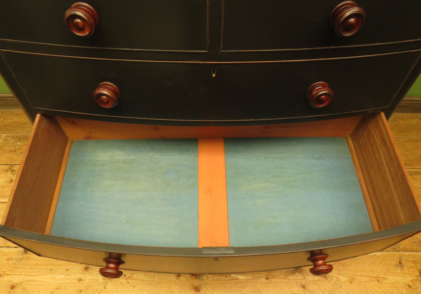 Antique Black Bow Chest of Drawers