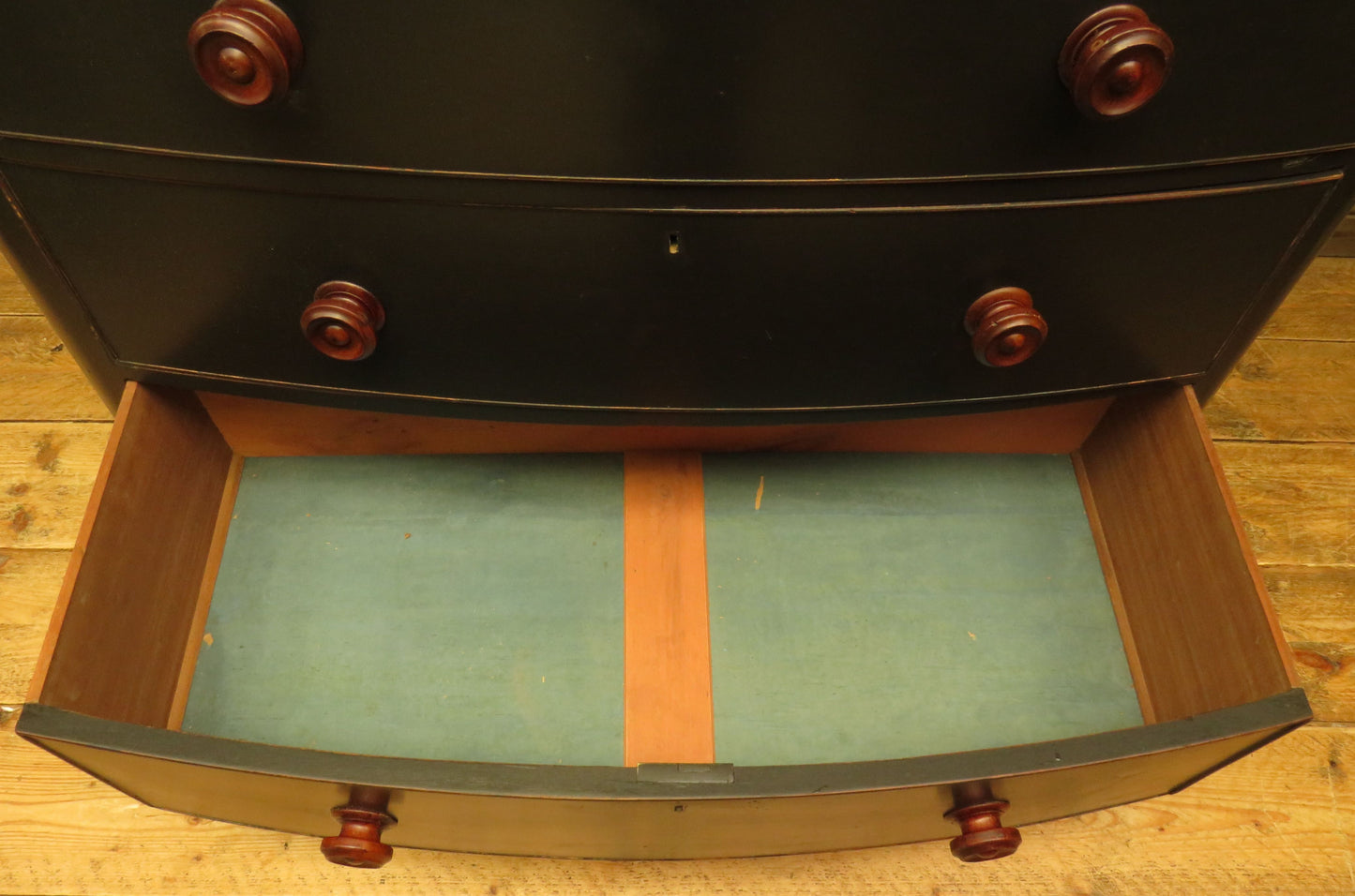 Antique Black Bow Chest of Drawers