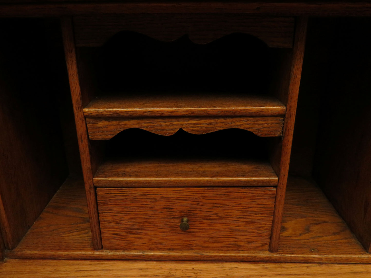 Restored Antique Oak Bureau Bookcase