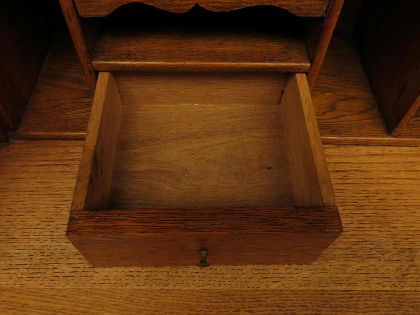 Restored Antique Oak Bureau Bookcase