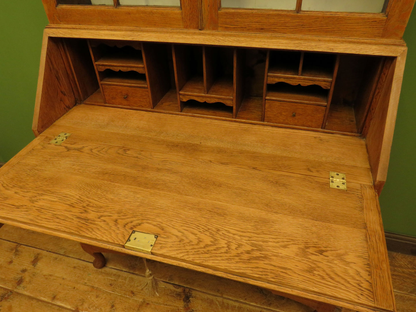 Restored Antique Oak Bureau Bookcase
