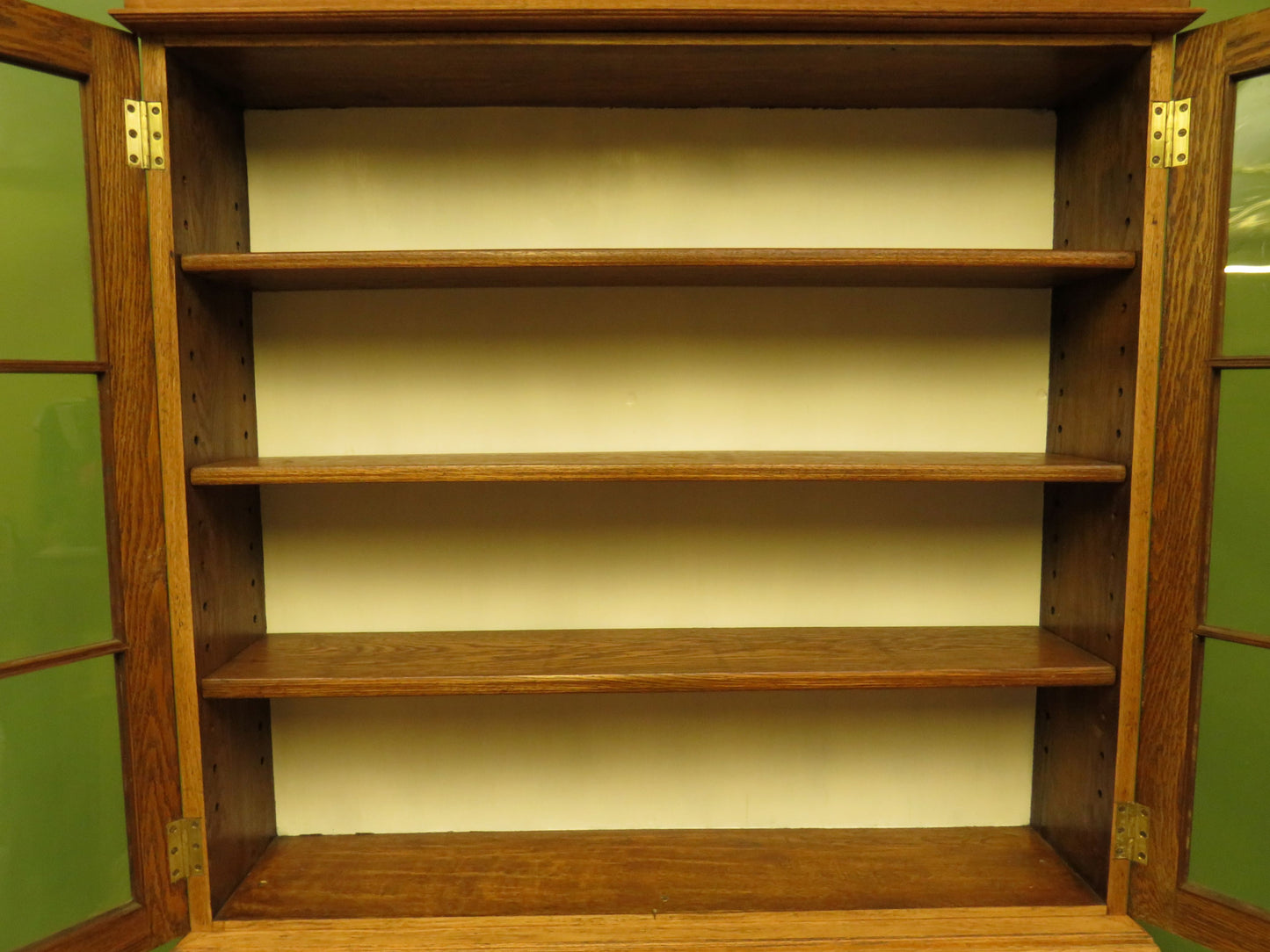 Restored Antique Oak Bureau Bookcase