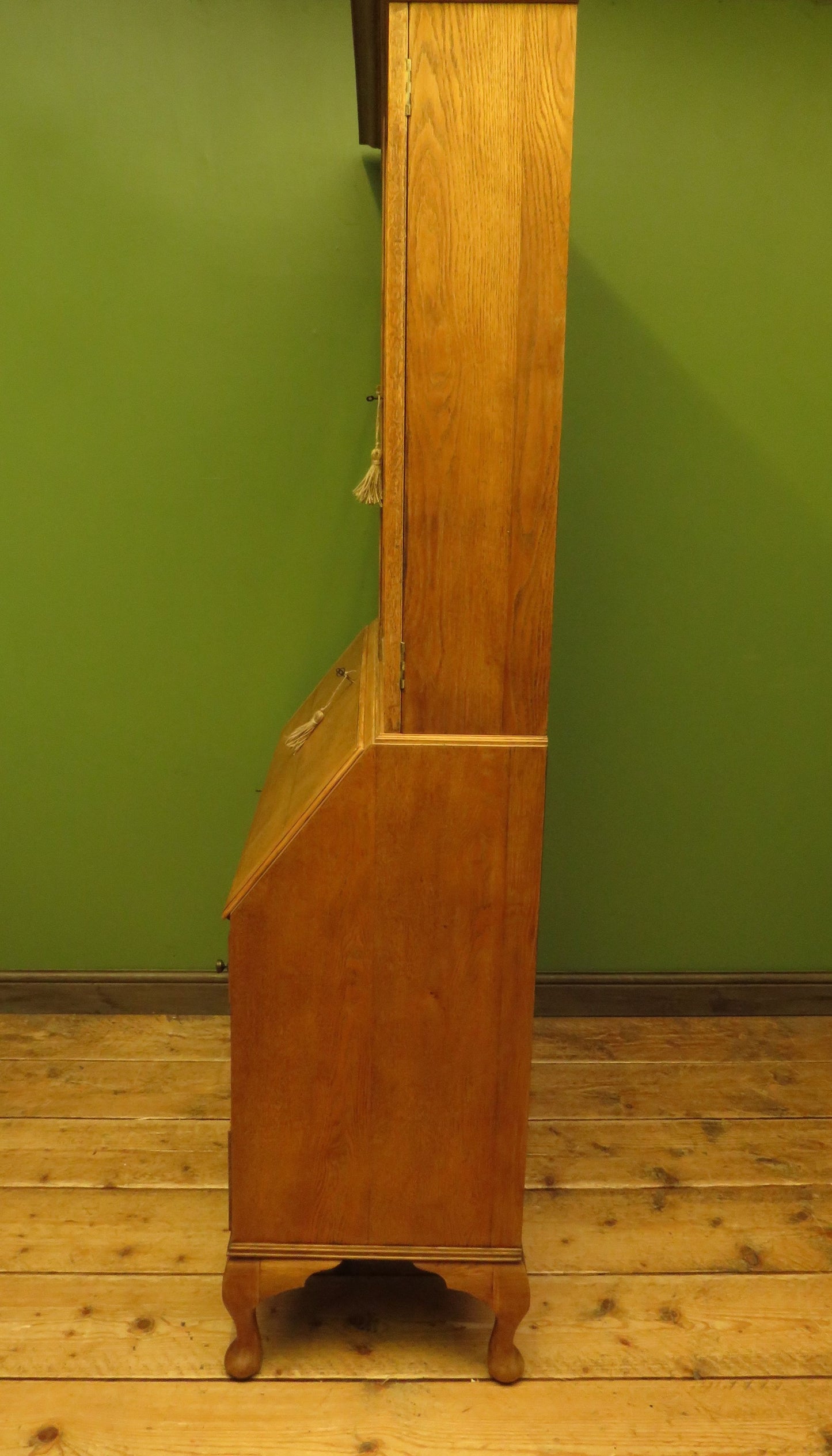 Restored Antique Oak Bureau Bookcase