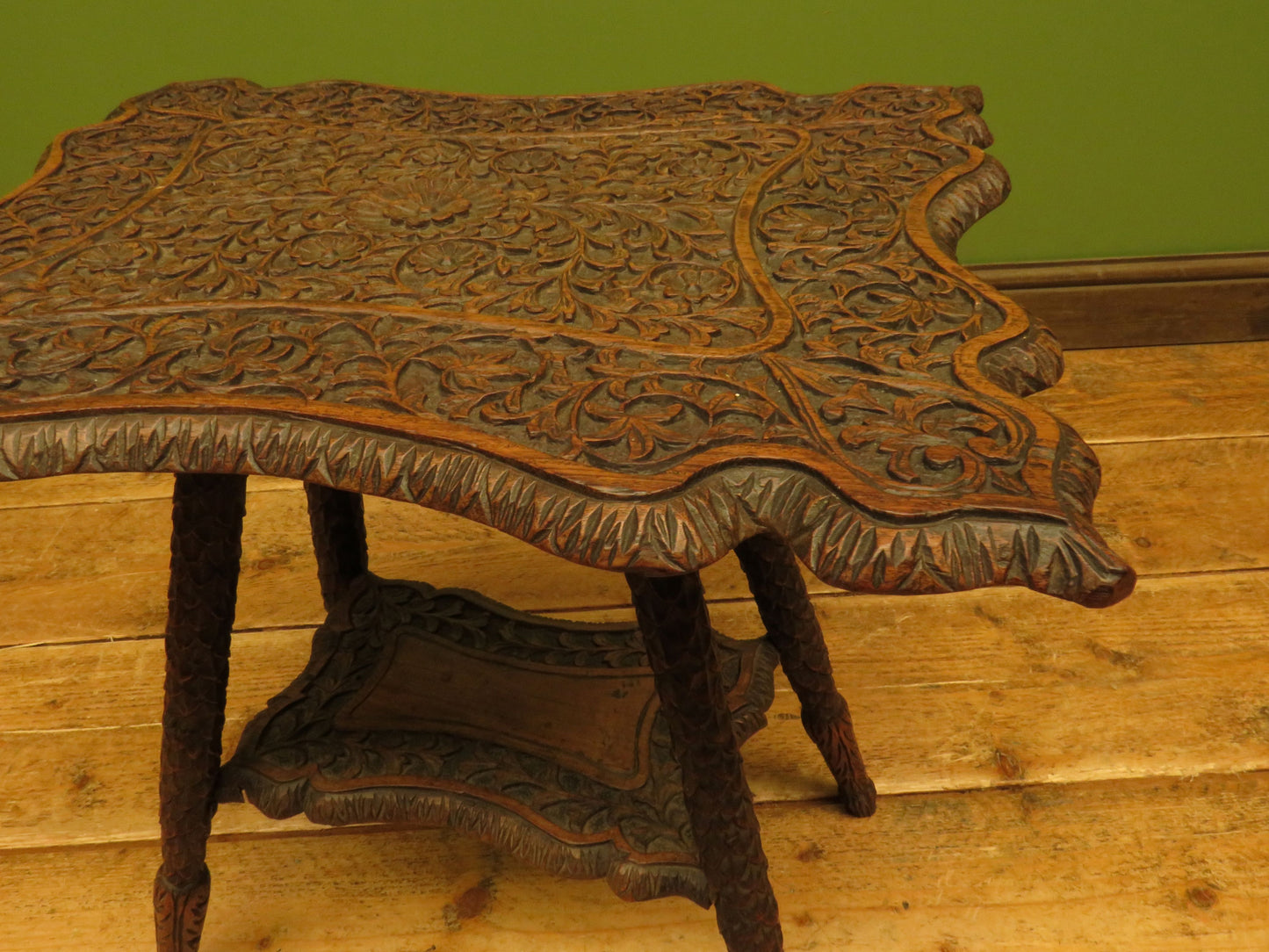 Antique Anglo Indian Carved Table