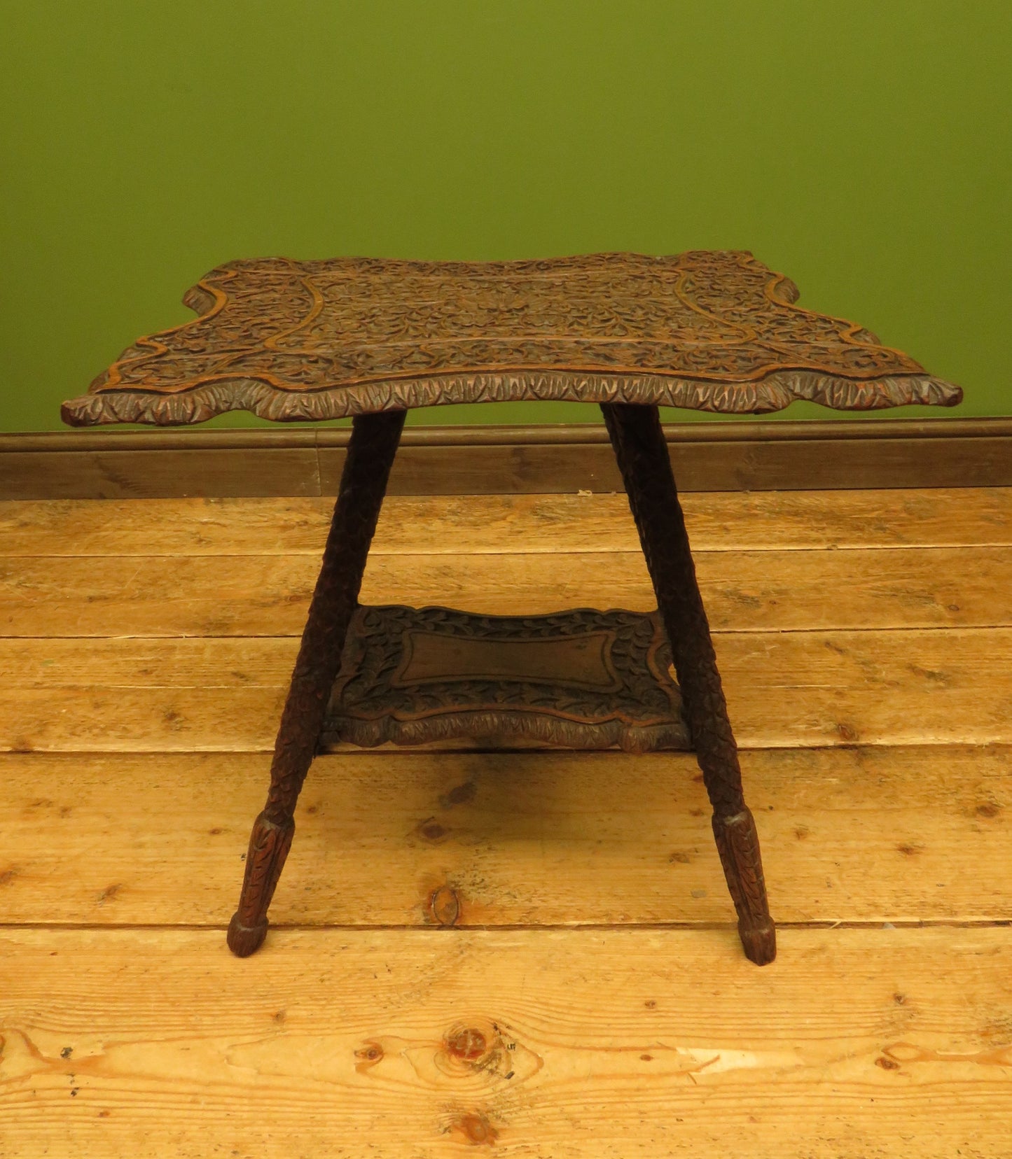 Antique Anglo Indian Carved Table