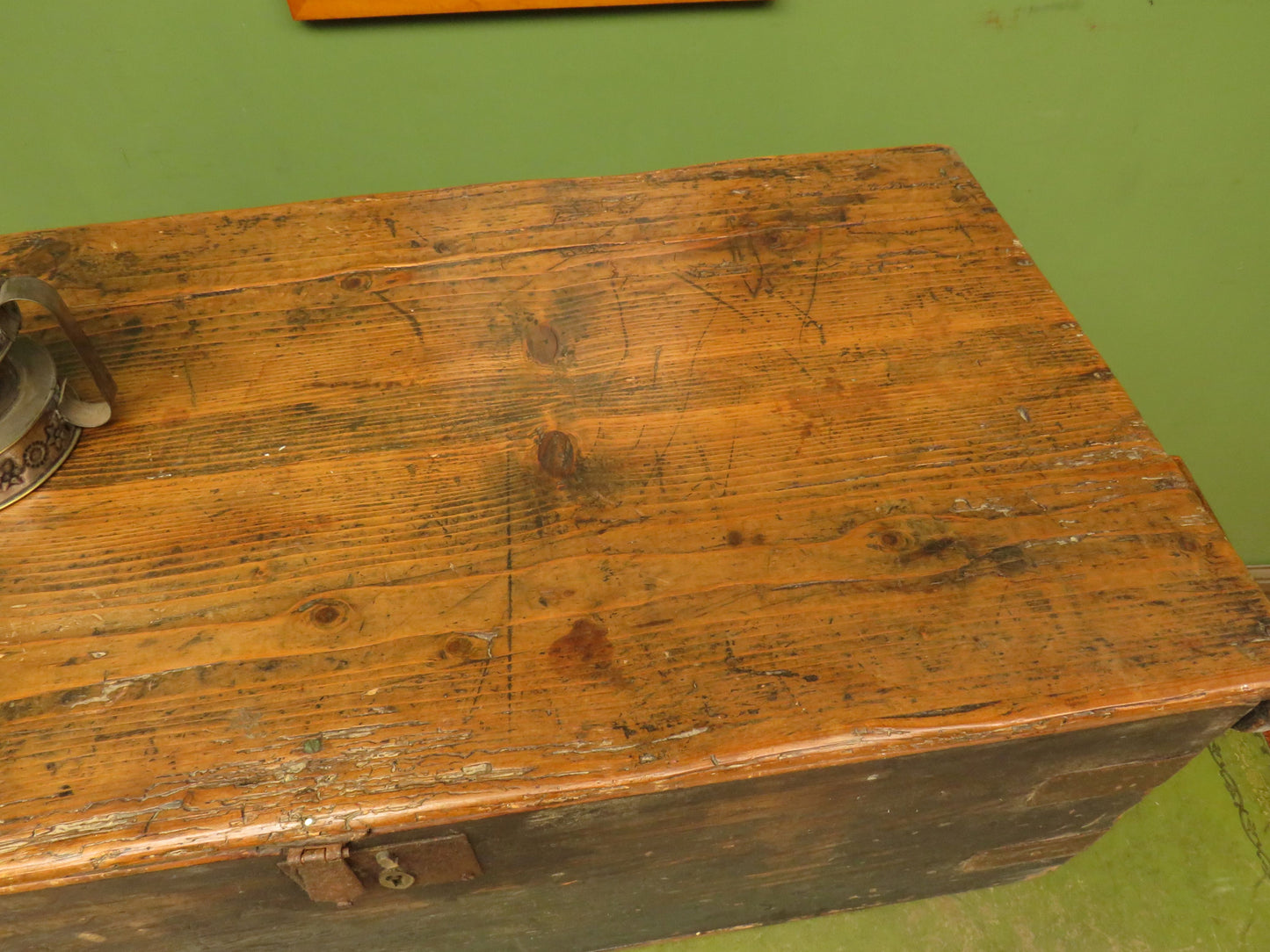 Old Painted Pine Box