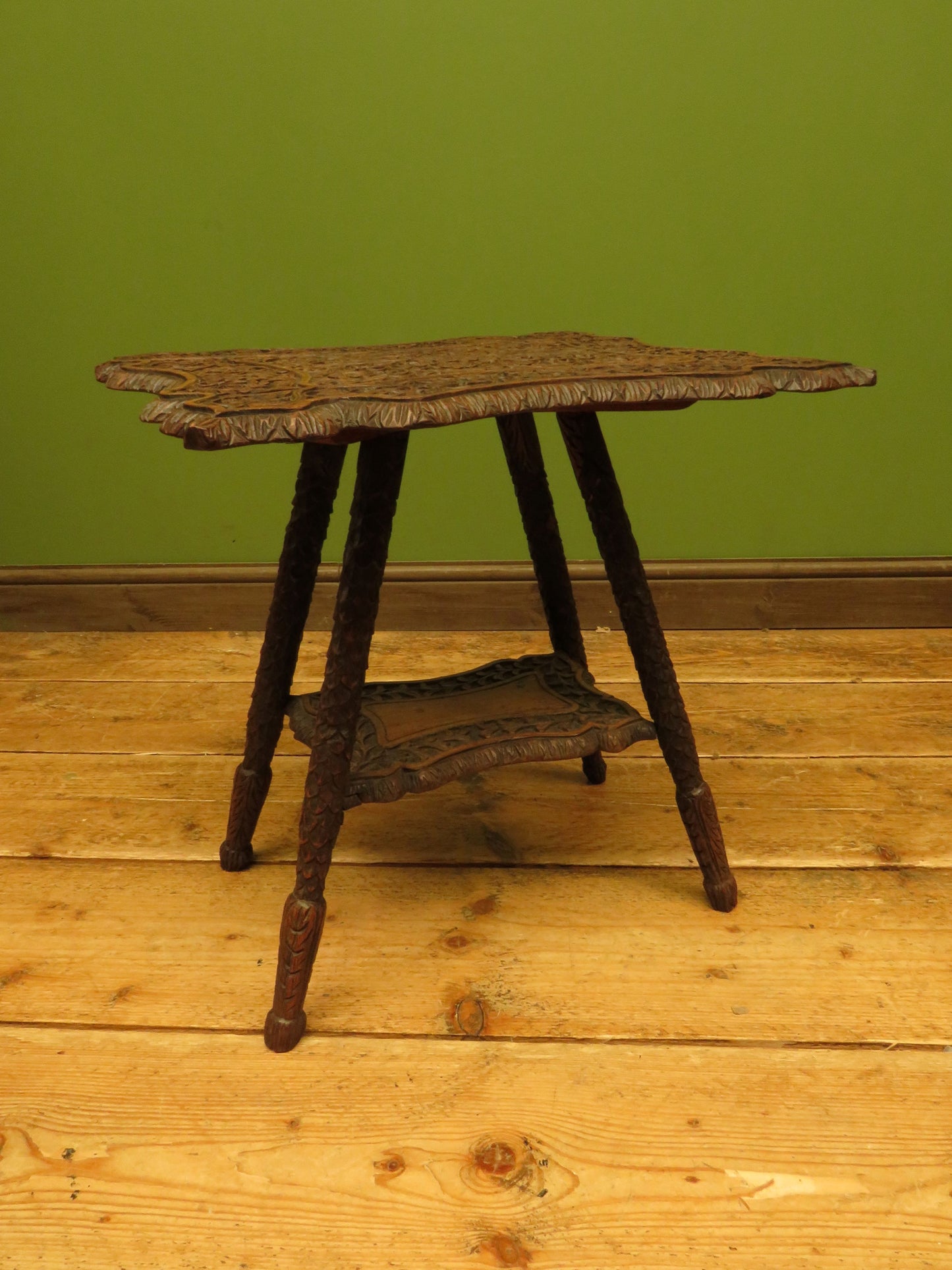 Antique Anglo Indian Carved Table