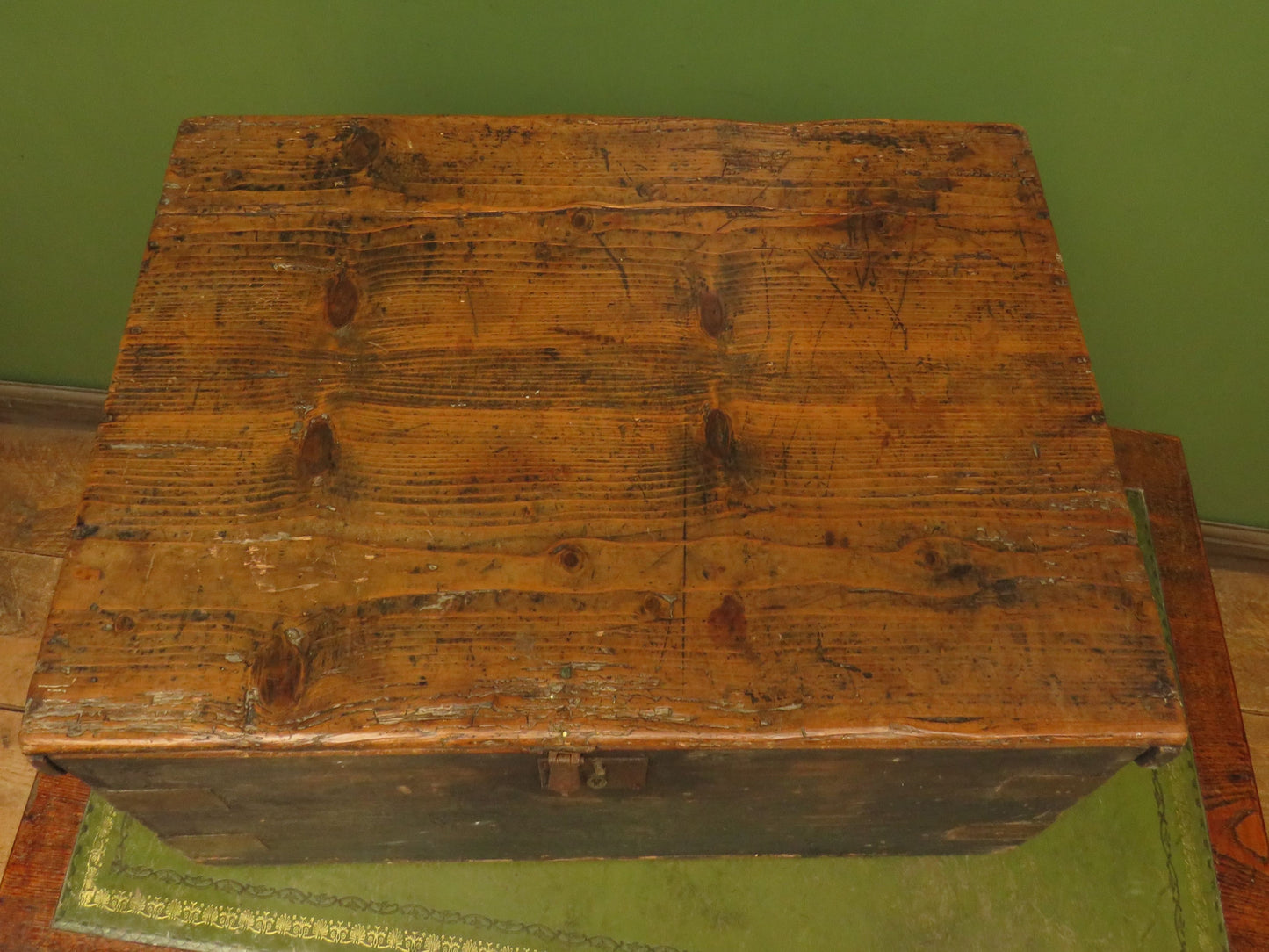 Old Painted Pine Box