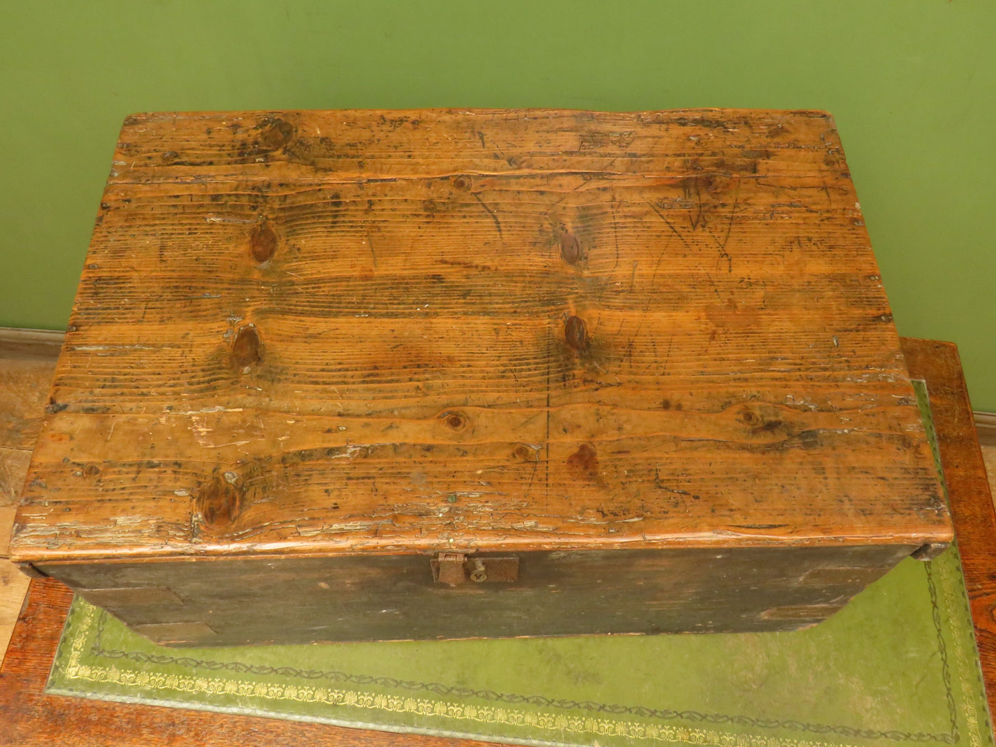 Old Painted Pine Box