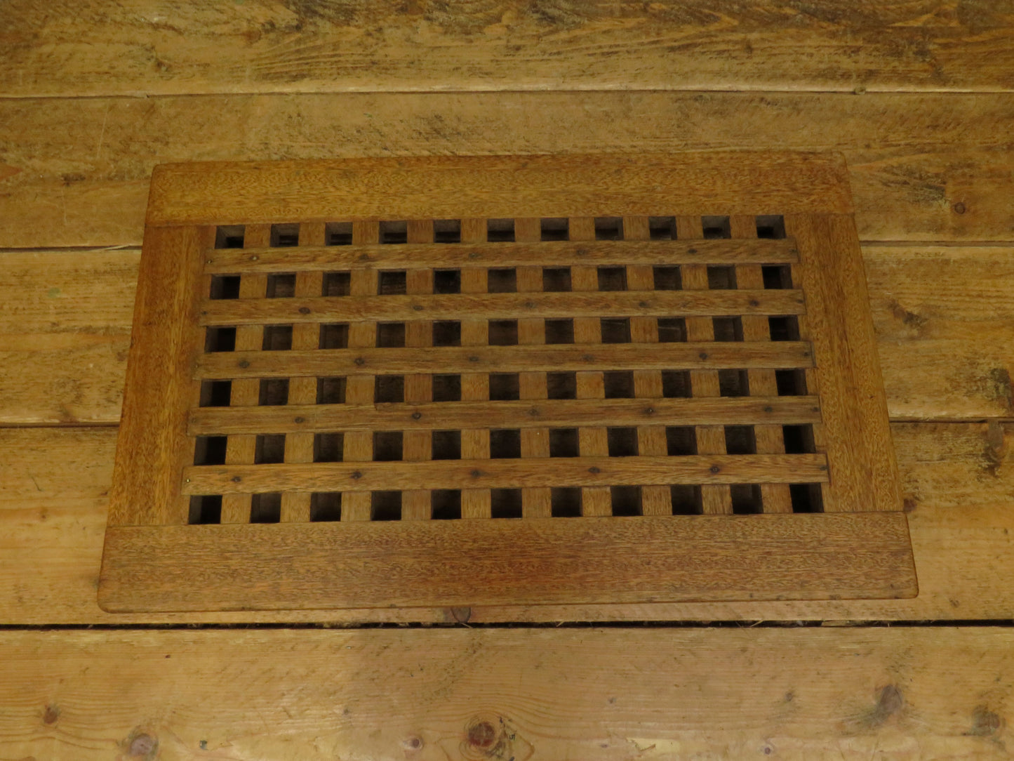 Salvaged Nautical Vintage Ships Grate Cover for wet room bathroom use