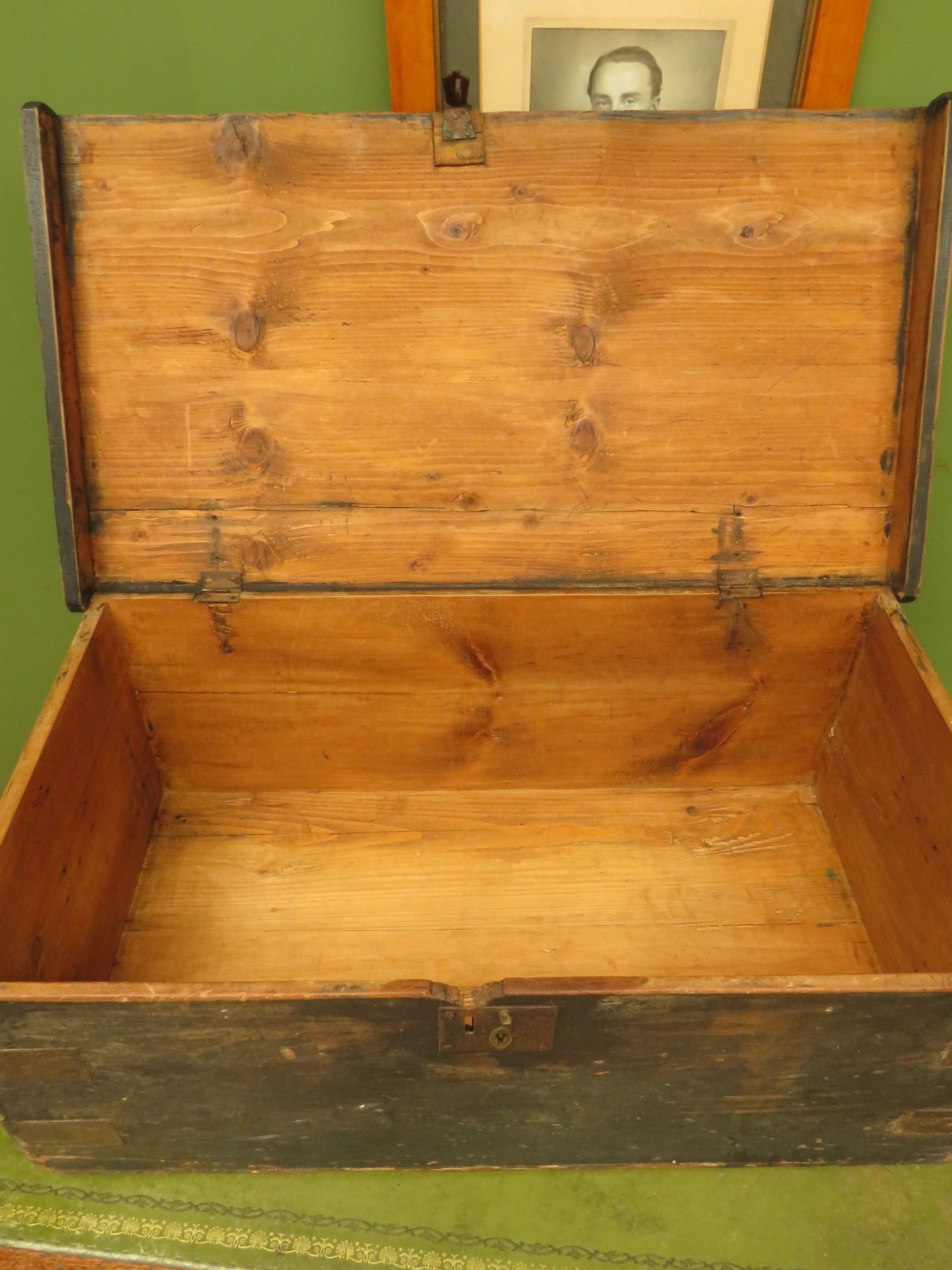 Old Painted Pine Box