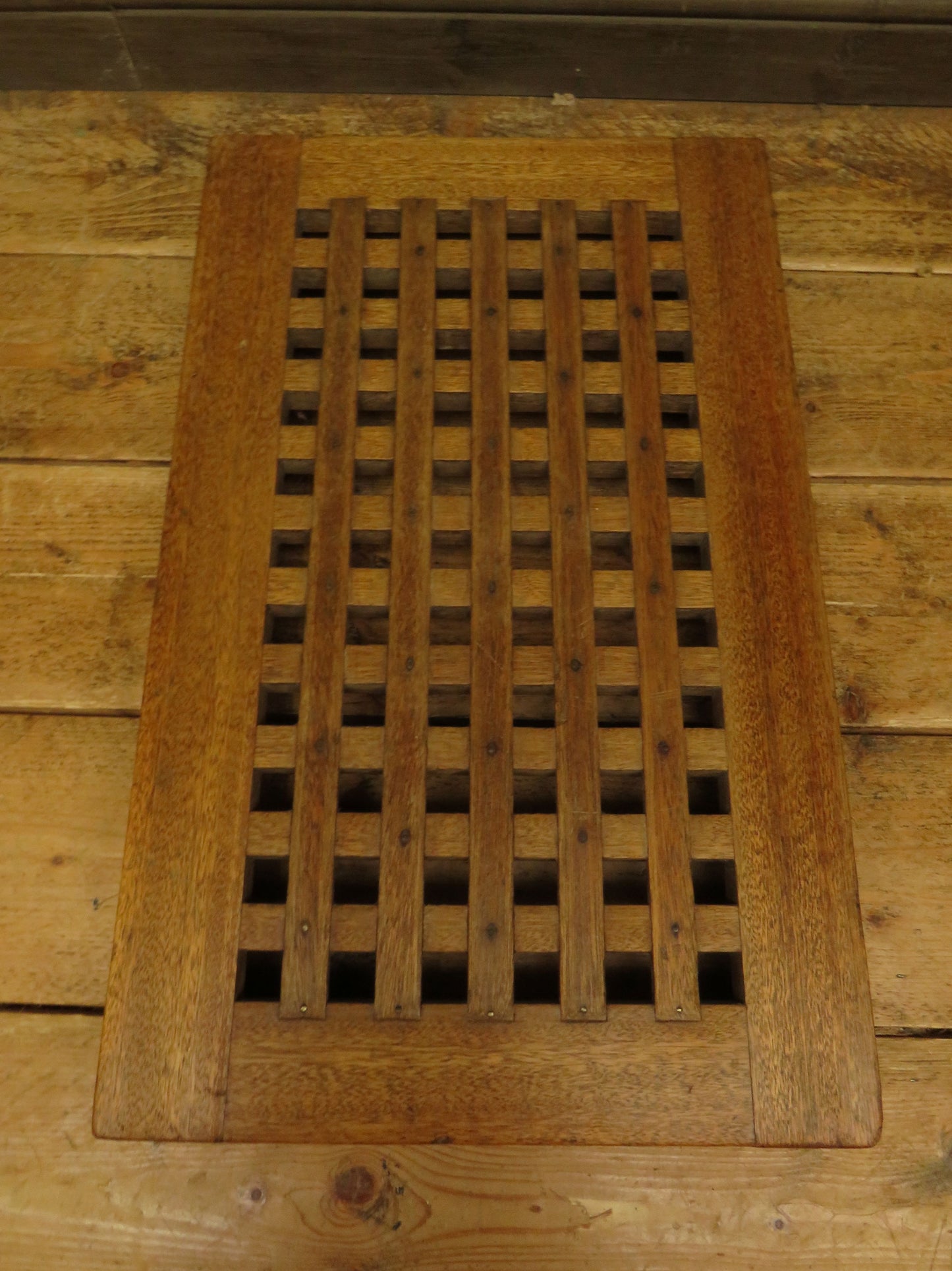 Salvaged Nautical Vintage Ships Grate Cover for wet room bathroom use
