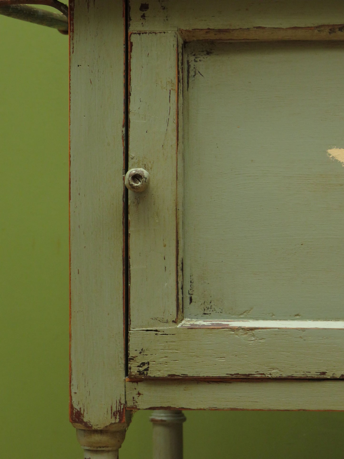 Small Blue Washstand Cupboard with Star Design